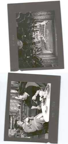 (b7569364) mouche espagnole 2 photos debout sur carton, env. 18x13cm, 1955, Fi - Photo 1/1