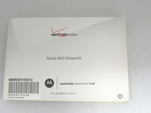 Motorola V750 Adventure Handy Handy Bedienungsanleitung Englisch Spanisch - Bild 2 von 3