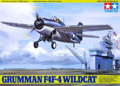 TAMIYA 61034 1:48 Grumman F4F-4 Wildcat Plastic Model Kit