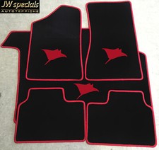 Autoteppich Kofferraummatte Set für Opel Manta B Rochen rot Absatzschutz 5teilig