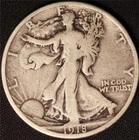 1918 S WALKING LIBERTY HALF DOLLAR, TOUGH WW1 ERA COIN, SHARP PROBLEM FREE COIN!