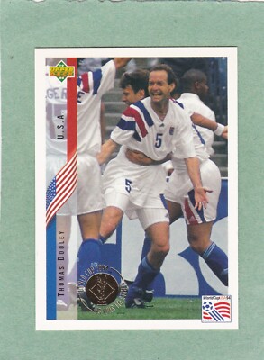 THOMAS DOOLEY USA UPPER DECK USA 94 WORLD CUP HEROES ALL STAR CARD #3