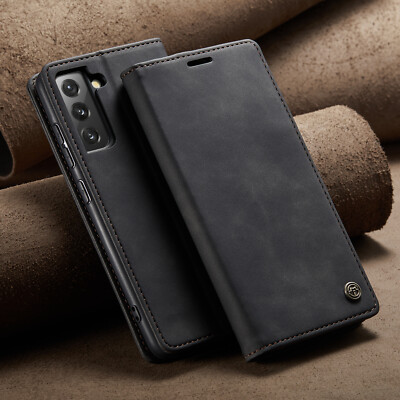 For Samsung S25 Ultra/S23+/S24 FE/Note 20 Retro Leather Wallet Stand Case Cover