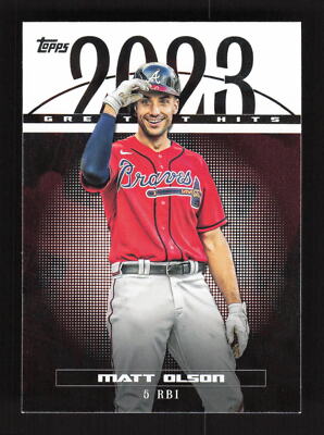 2024 Topps #23GH-3 Matt Olson 2023 Greatest Hits