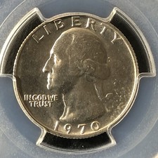 1970 25C Washington quarto di dollaro PCGS MS65 36138989
