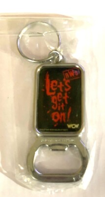 Nwo Wcw 1998 Lets Get It On Keychain Bottle Opener Collectible Vintage Metal