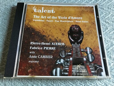 the Art of the VIOLA d'Amore (CD, Nov-2001, Talent Records)