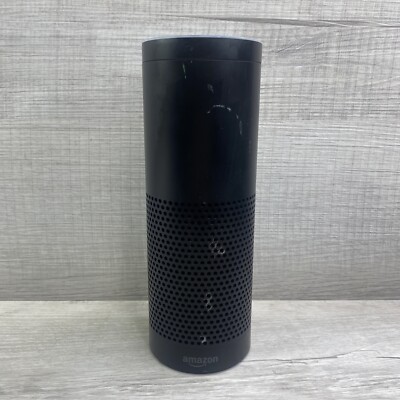 Amazon Echo SK705DI 1stGen Black Bluetooth Voice Search Smart Speaker With Alexa