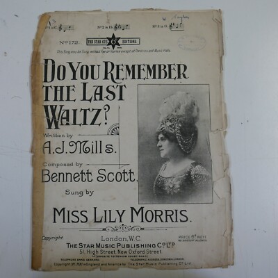 songsheet DO YOU REMEMBER THE LAST WALTZ feat. lily morris