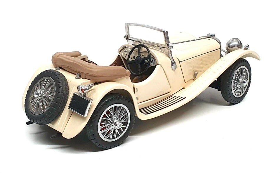 Franklin Mint 1/24 Scale 13922K - 1938 Jaguar SS-100 - Cream - Image 2 of 4