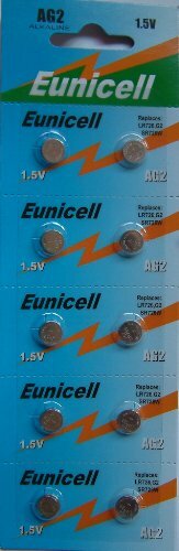 10 x AG2 Alkaline button cell batteries - G2 LR59 LR726 SR726W 396 397 (m7l)
