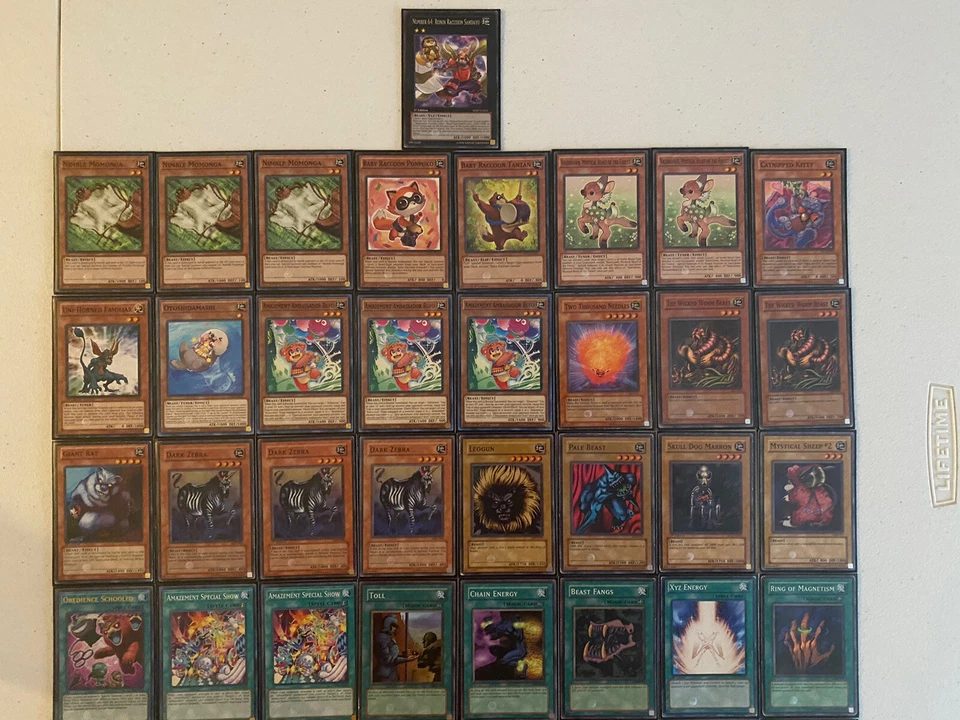 YUGIOH Beast Deck 41 - Cards w/ BRAND NEW Sleeves - Image 4 of 4