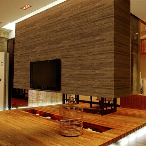 Realistic Wood Textured Nature Timber Plank Wood Panel Stripe Wallpaper  - Picture 1 of 3