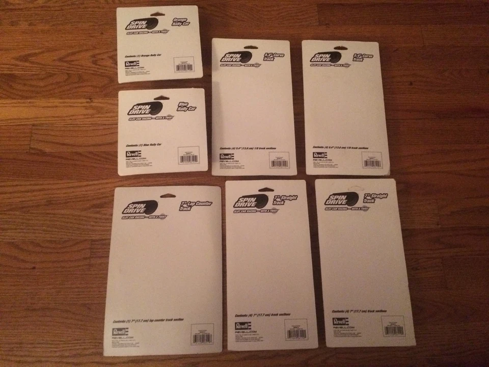 Revell Spin Drive Slot Car Racing 5 Asst. Paquetes de pistas y 2 coches ¡Nuevos en paquetes! Foto 2 de 4