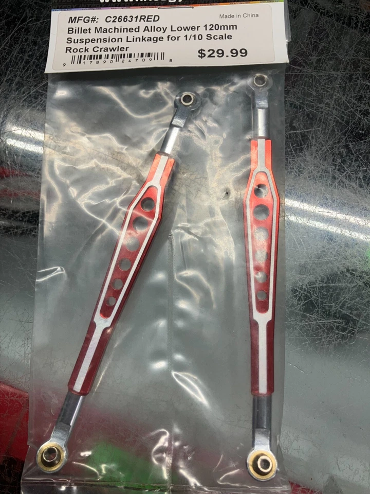 Integy 120 mm Lower Suspension Linkage C26631RED - Image 3 of 4