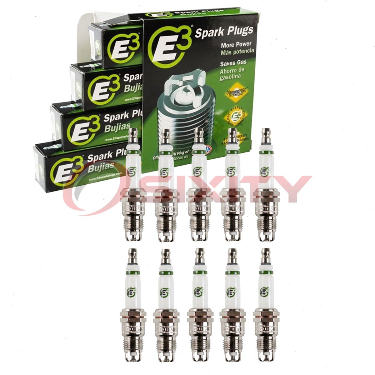 10 pc E3 E3.42 Spark Plugs for YR9B XP26 XP25 WA95TR40X6 WA95TR40 WA95T40 zj
