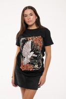 Fleetwood Mac T Shirt Dove Band Logo Nue Offiziell Unisex Schwarz