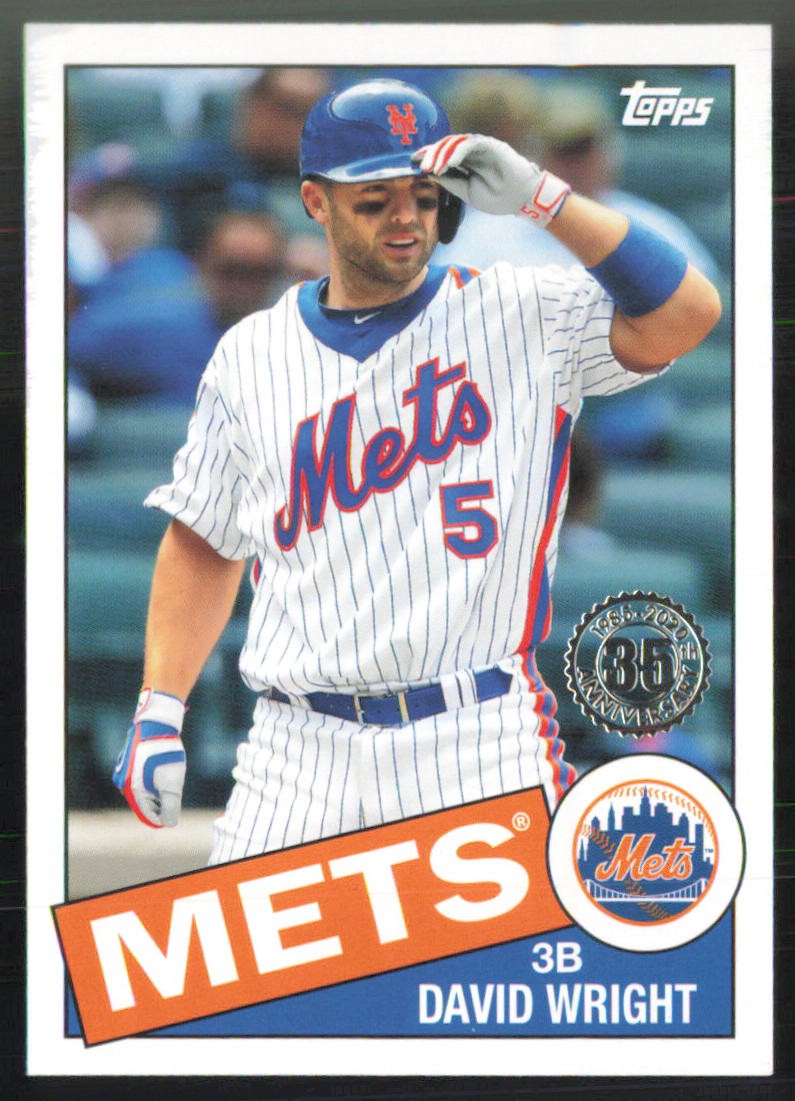 David Wright 2020 Topps Update 1985 Topps 35th Anniversary #85TB-27 Mets