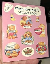 Vintage Stickers, MACKRNZIE'S,name Sticker Book,unused, Mulberry Studios,(drMbx)