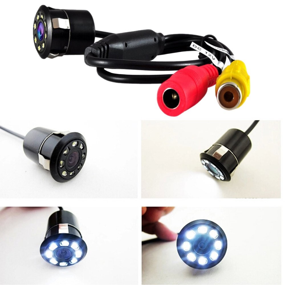 Polarlander Backup Camera With 8 Infrared Leds, Ultra-Compact, Ip68 Waterproof,_