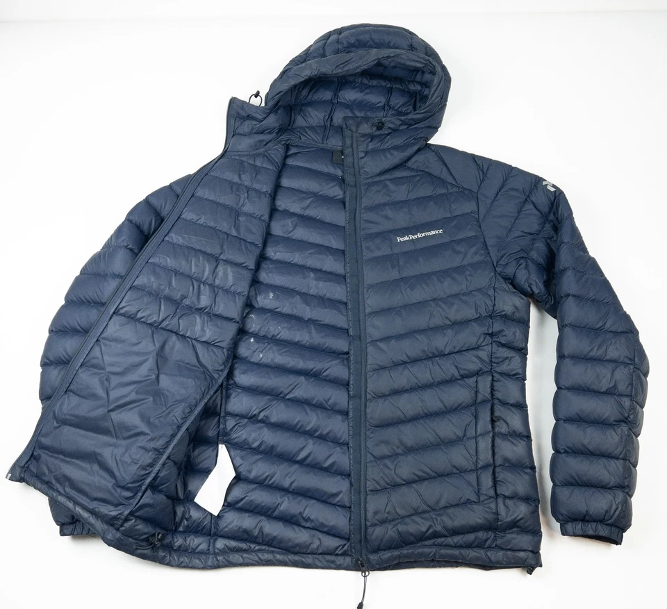 Chaqueta acolchada Peak Performance para hombre grande azul escarcha DH Pertex Quantum cremallera Foto 4 de 4
