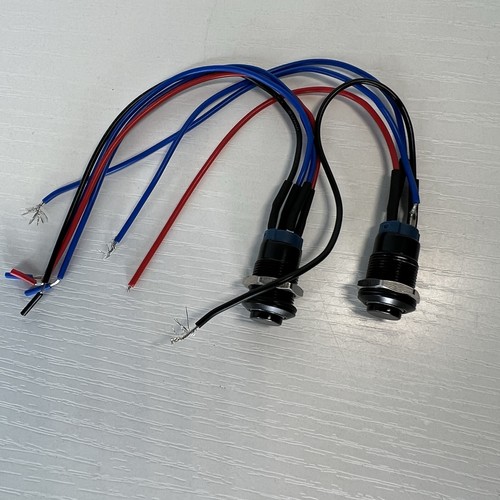 APIELE 12mm Aluminium Drucktastenschalter vorverdrahtet Momentan 12-24V 2 Stück Neu - Bild 3 von 8