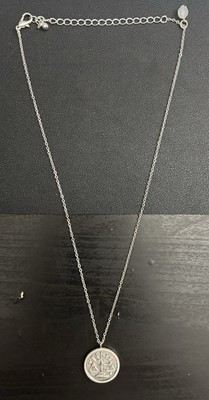 Women s Silver Libra Zodiac Sign Pendant  Sept 23 - Oct 23 . *Great For Gift*