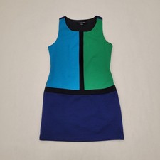 Forever 21 Women's Colorblock Dress Color Blue/Green Size L