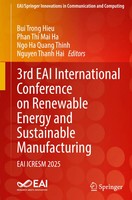 Bui Trong Hieu (U. A.) | 3Rd Eai International Conference On Renewable Energy...