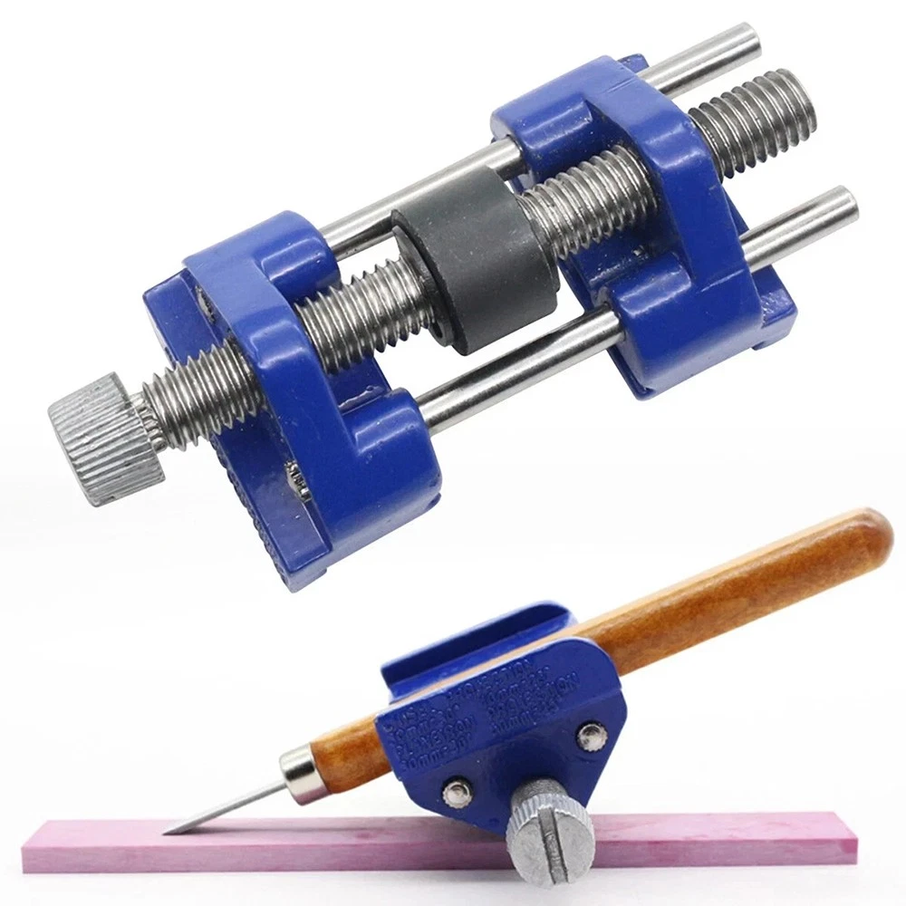 Set 4 Scalpelli Per Legno Professionali In Acciaio Cromo-Vanadio 1/4'' 1/2'' 3/4'' 1'' - Manico Plastica Con Testa Battente - 3