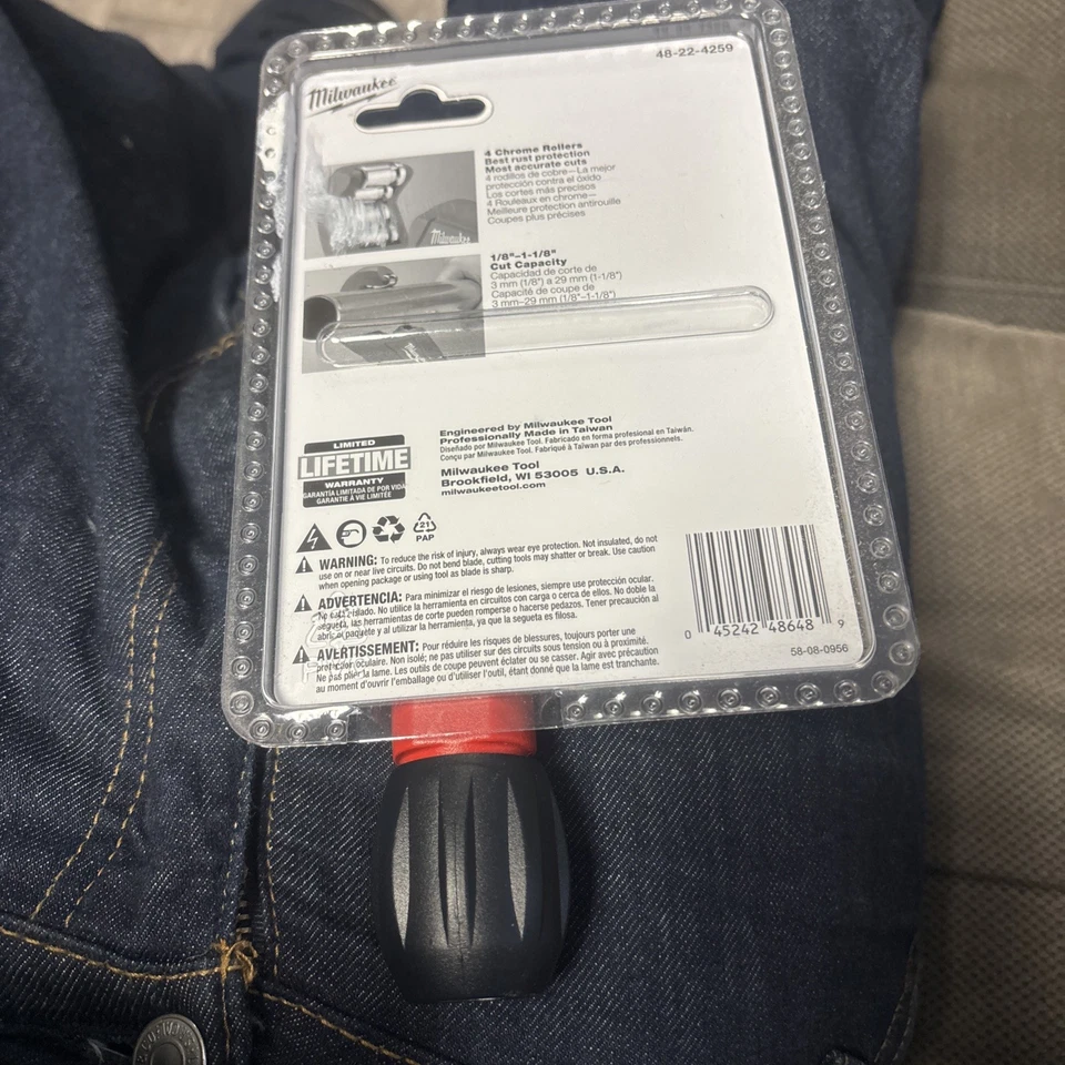 MILWAUKEE 48-22-4259 1-inch CONSTANT SWING COPPER TUBING CUTTER - NEW SEALED - Image 2 of 2