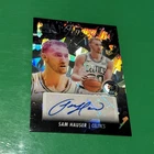 2023-24 NBA Hoops Premium Stock Sam Hauser Hoops Ink Cracked Ice Prizm