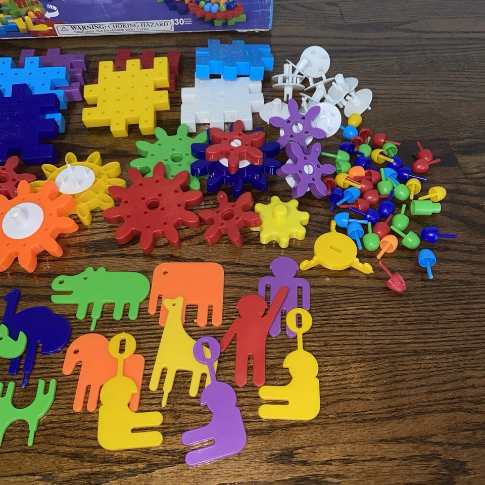 Quercetti Intelligent Toys FANTASY PARK Gears Building Set Italy VTG Nostalgia - Image 3 of 4