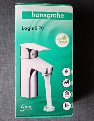 hansgrohe Logis E 70 Waschbeckenarmatur Einhebelmischer EcoSmart AirPower