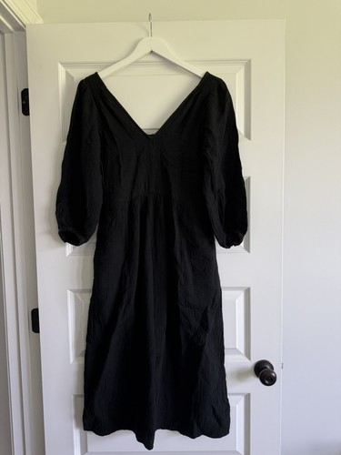 Madewell Lightspun V-Neck Midi Dress Size XS NWT - Picture 5 of 16