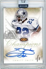 Emmitt Smith 2016 Panini Honors 2014 Immaculate Super Bowl Autograph Card #4 1/1