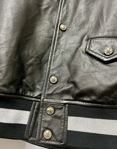 Rare Mastermind Japan MMJ Lambskin Leather Hoodie Size-XL Made in Japan 🇯🇵 image 7