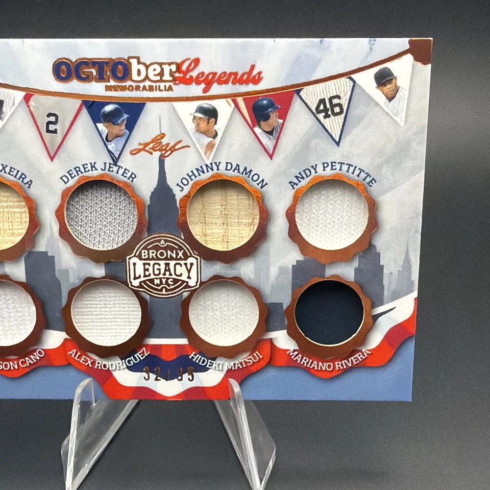 2025 Bronx Legacy Jeter, Rodriguez, Mariano, Matsui, Cano 32/35 Game-Used Relics - Image 3 of 4