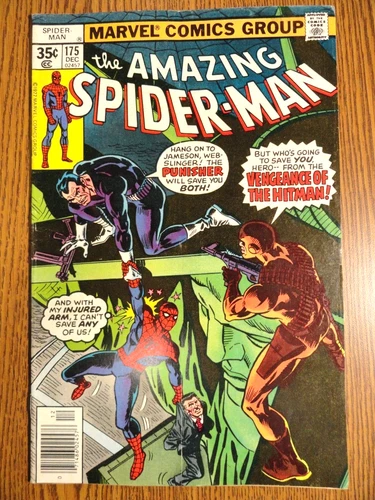 Amazing Spider-man #175 Key VG/F 1st Print Punisher Death of Hitman Marvel MCU