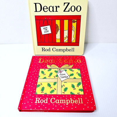 Dear Zoo & Dear Santa by Rod Campbell   Hardcover Lift-the-Flap Books