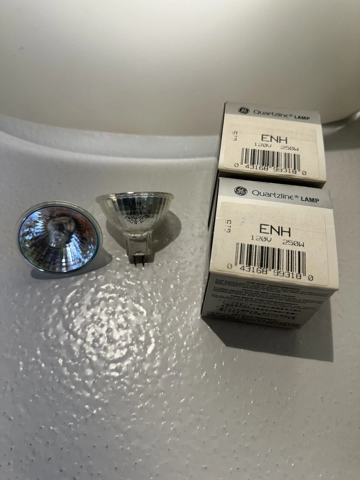 GE ENH "2-pack" projector lamp projection light bulb 120v 250w, G.E. brand