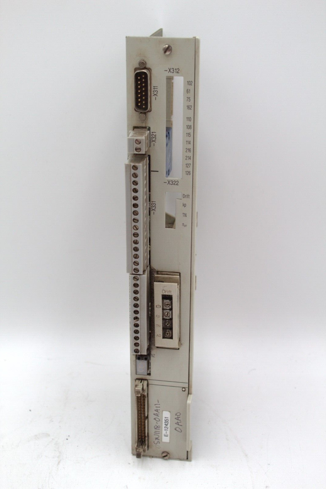 Siemens 6SN1118-0AA11-0AA0 Servo Drive Module No Sticker*