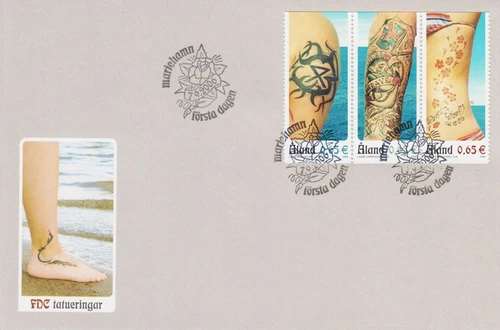 Aland Tattoo Art Hand And Body Åland Island Finland Mint FDC 2006