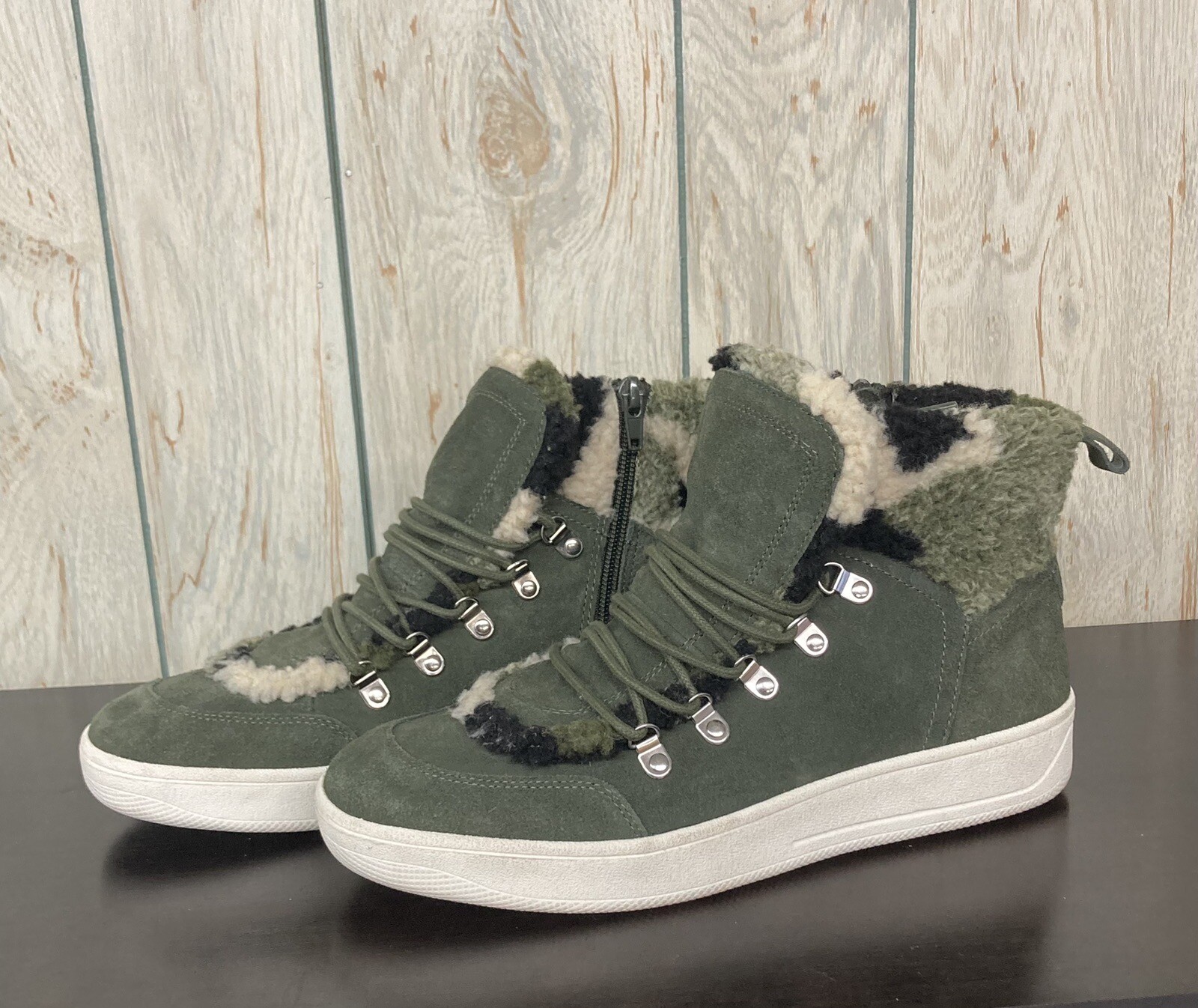 Green Steve Madden Boots