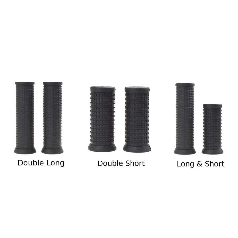 1Pair MTB Mountain Bike Handlebar Grips Bicycle Long/Short Handle