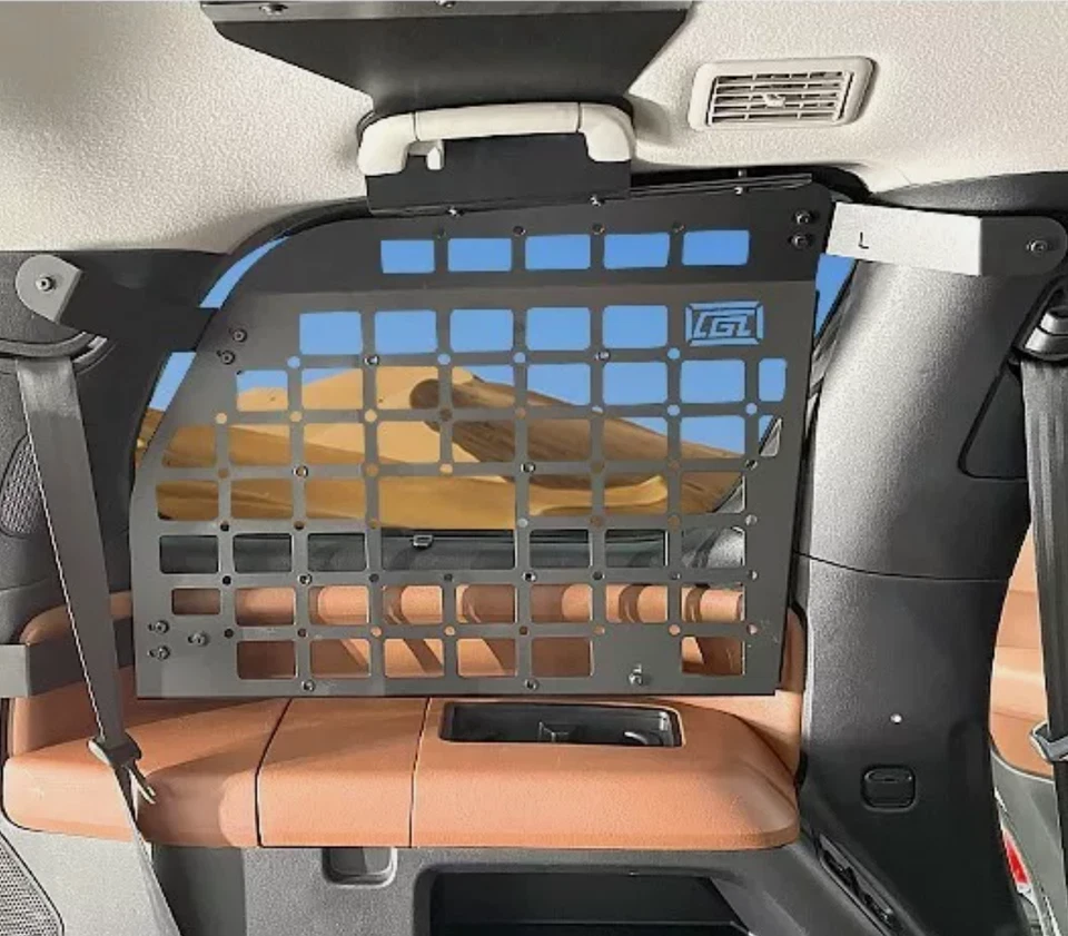 Malla de panel de almacenamiento de equipaje estante de carga trasero para Toyota Sequoia 2008-2022 Foto 4 de 4