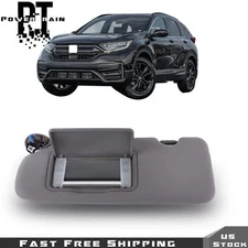 Driver Left Sun Visor For Honda CR-V 2017-2022 W/Mirror Gray 83280-TLA-A12ZB