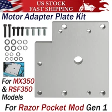 For Razor Motor Adapter Plate Kit w/Hardware Fit Razor Pocket Mod MX350 & RSF350