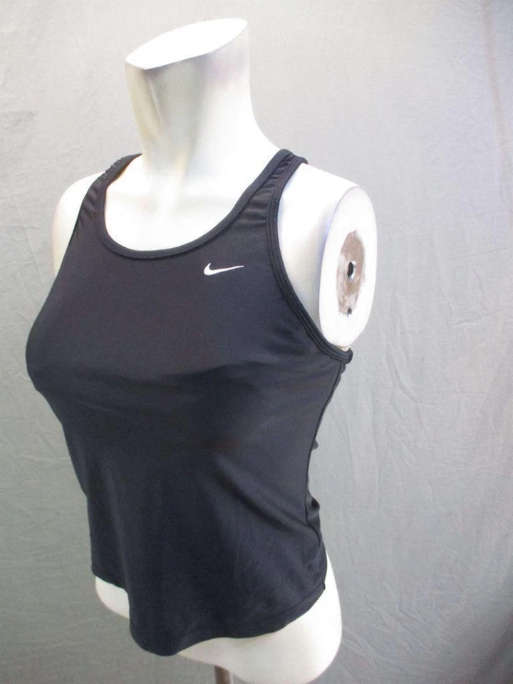 Nike Size 10 Girls Black Active Sleeveless Training Performance Tank Top 7W092 - Image 2 of 4