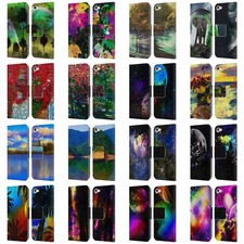 HAROULITA FANTASY 4 LEATHER BOOK WALLET CASE COVER FOR APPLE iPOD TOUCH MP3